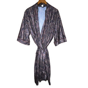 Hampton House Paisley Robe OSFM Made in USA